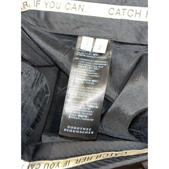 Dorothee Schumacher Tailored Trousers High-Waist Front Pleats Women's Size 2 - Picture 8 of 10